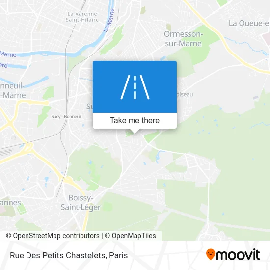 Mapa Rue Des Petits Chastelets