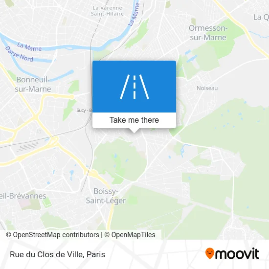 Rue du Clos de Ville map