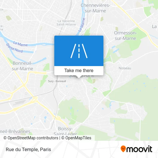 Mapa Rue du Temple