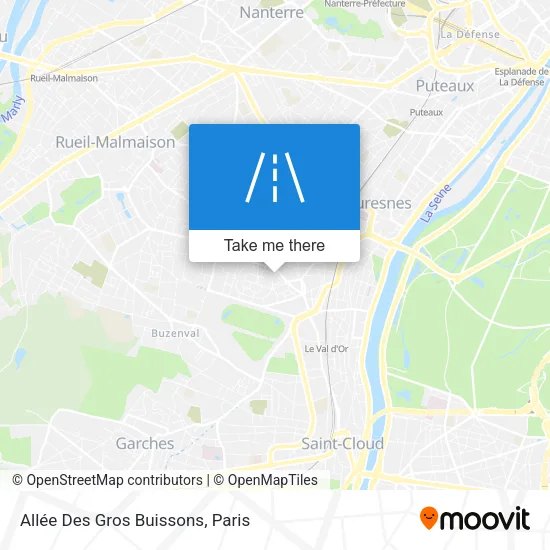 Allée Des Gros Buissons map