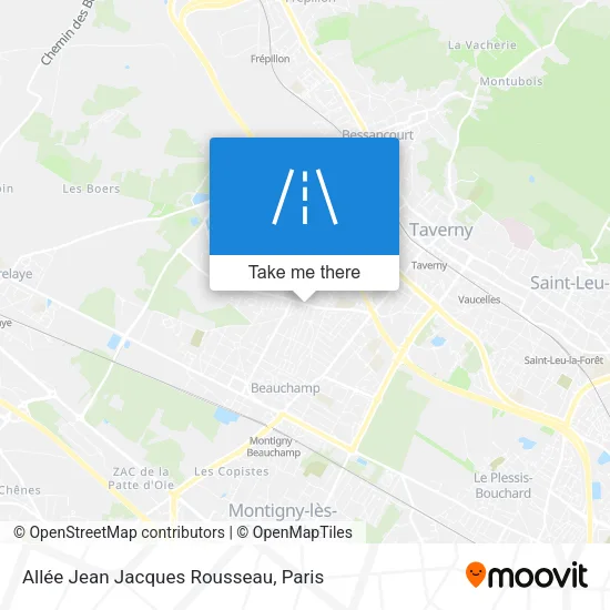 Allée Jean Jacques Rousseau map