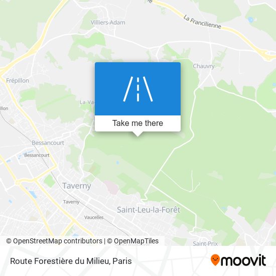 Route Forestière Du Milieu map