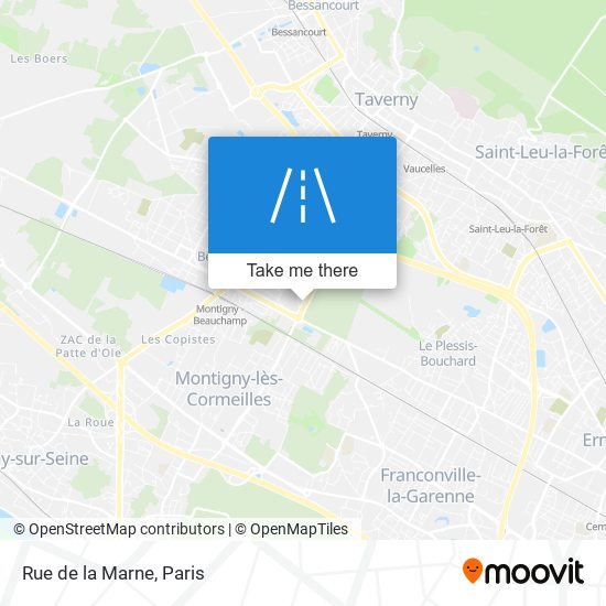 Mapa Rue de la Marne