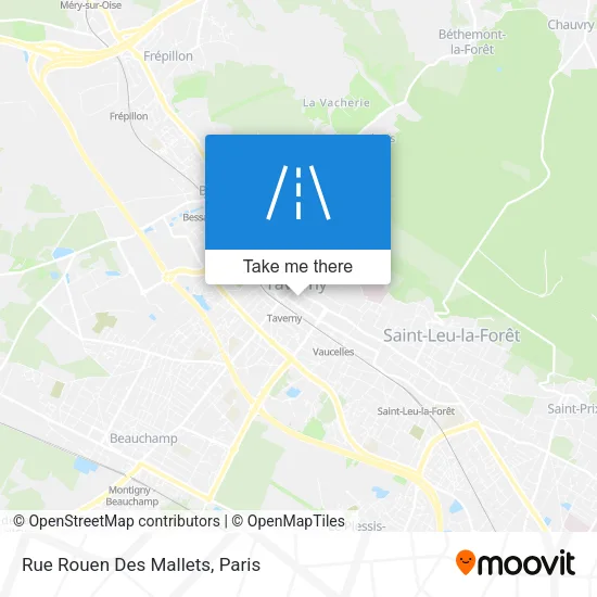 Rue Rouen Des Mallets map