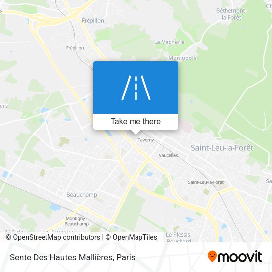 Sente Des Hautes Mallières map