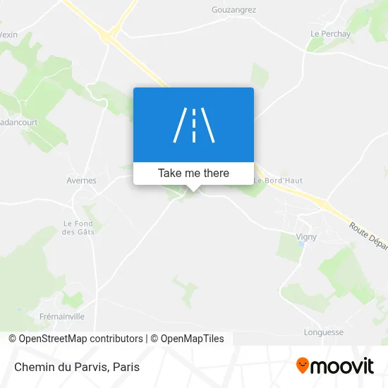 Chemin du Parvis map