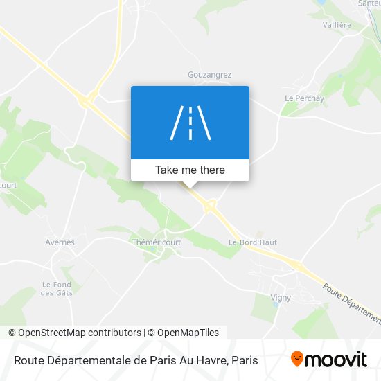 Route Départementale De Paris Au Havre map