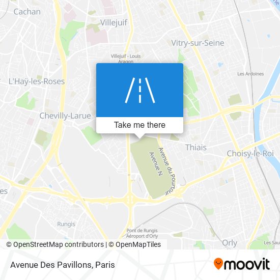 Avenue Des Pavillons map