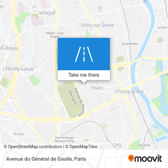 Avenue du Général de Gaulle map