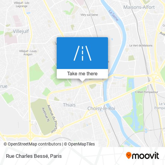 Mapa Rue Charles Bessé
