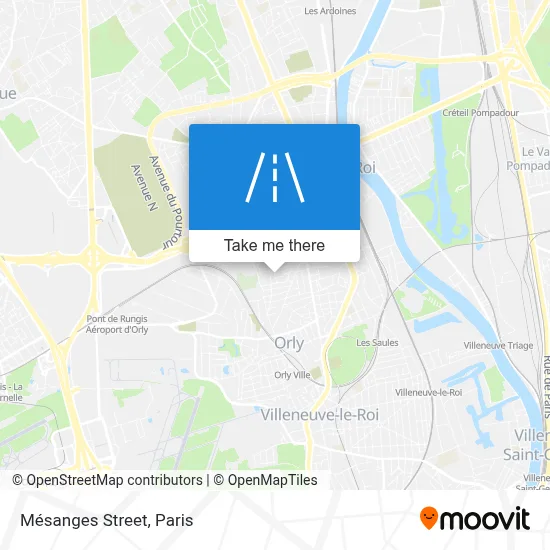 Rue Des Mésanges map