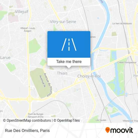 Rue Des Orvilliers map