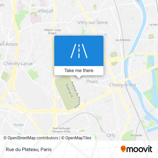 Rue du Plateau map