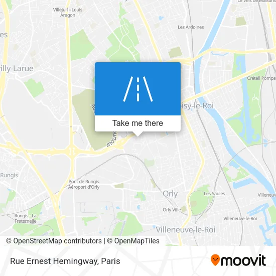 Rue Ernest Hemingway map