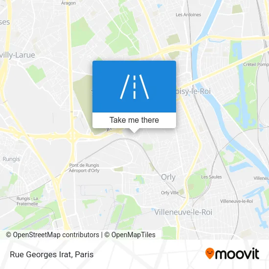 Rue Georges Irat map