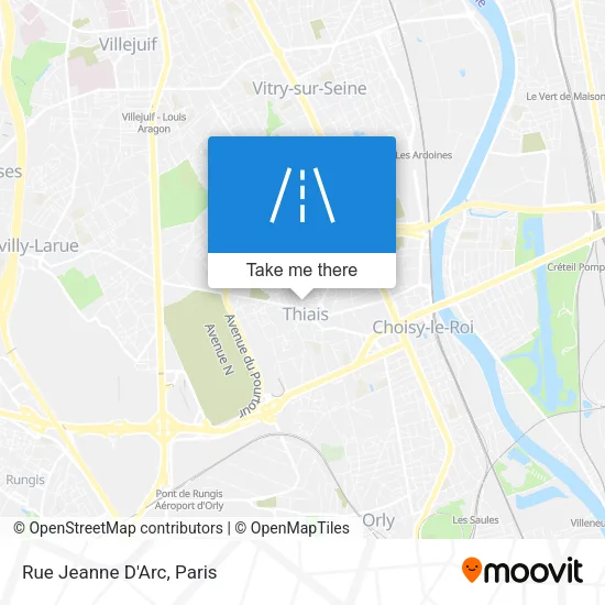 Rue Jeanne D'Arc map