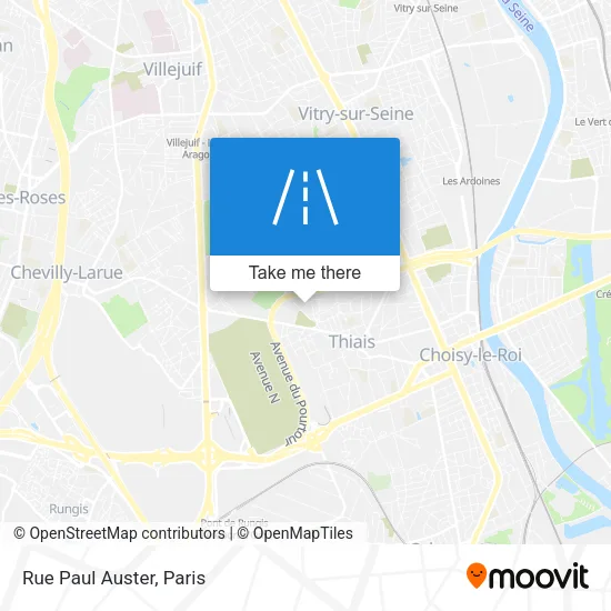Rue Paul Auster map