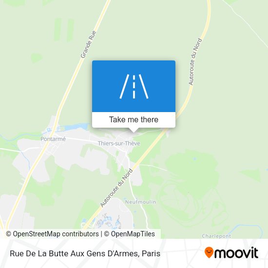 Rue De La Butte Aux Gens D'Armes map