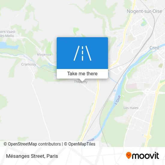 Rue Des Mésanges map