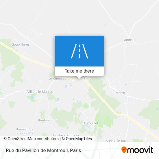 Rue du Pavillon de Montreuil map