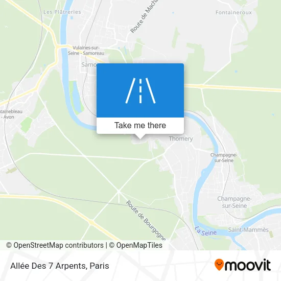 Allée Des 7 Arpents map
