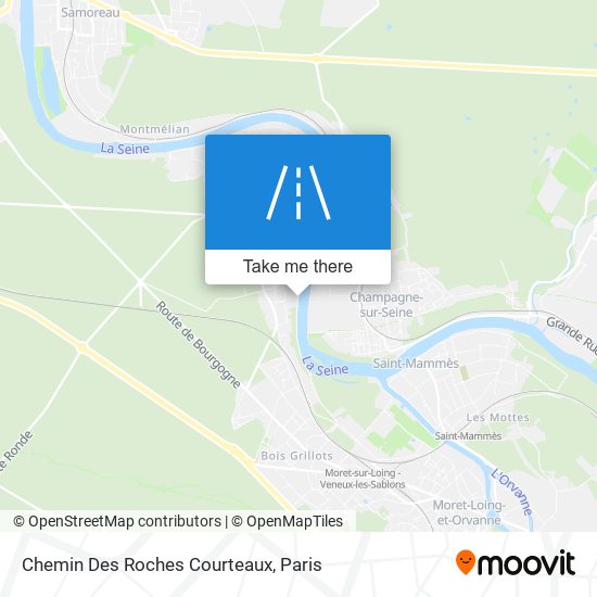 Mapa Chemin Des Roches Courteaux
