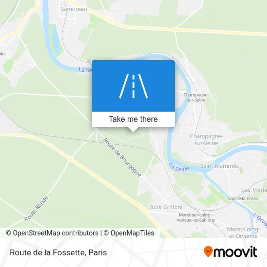 Route de la Fossette map