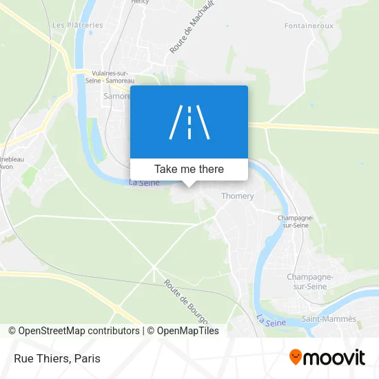 Rue Thiers map