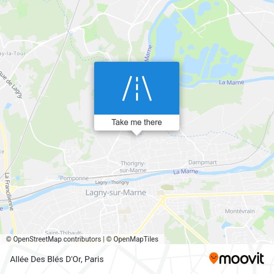 Allée Des Blés D'Or map