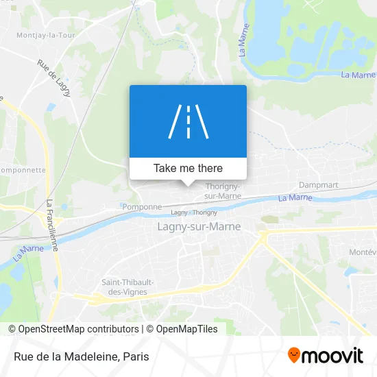 Mapa Rue de la Madeleine