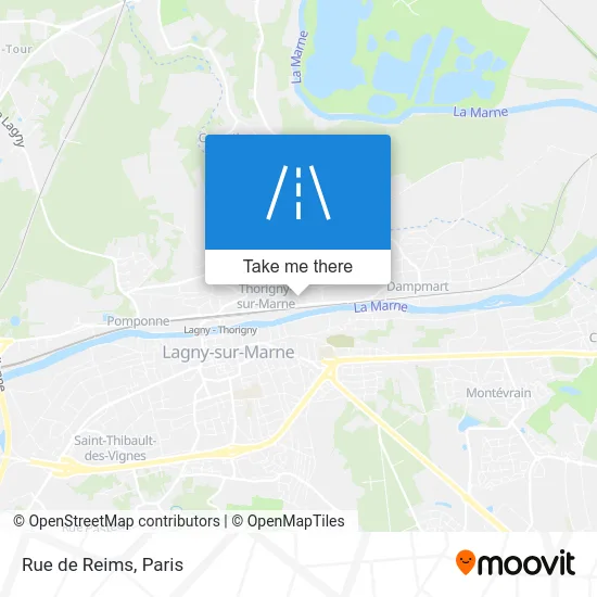 Mapa Rue de Reims