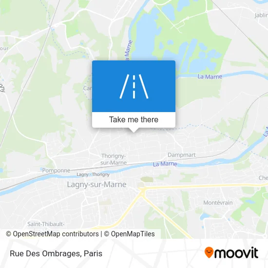 Rue Des Ombrages map