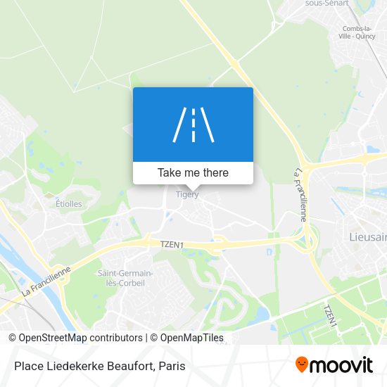 Place Liedekerke Beaufort map