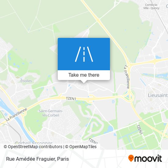 Mapa Rue Amédée Fraguier