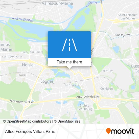 Allée François Villon map