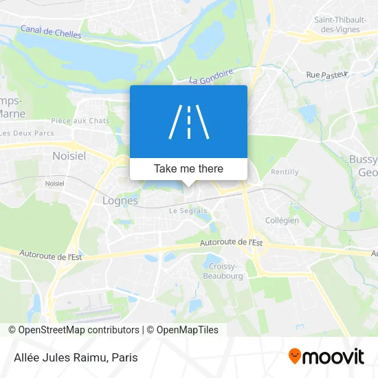 Mapa Allée Jules Raimu