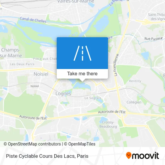Mapa Piste Cyclable Cours Des Lacs