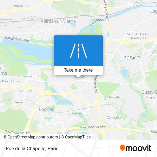 Mapa Rue de la Chapelle