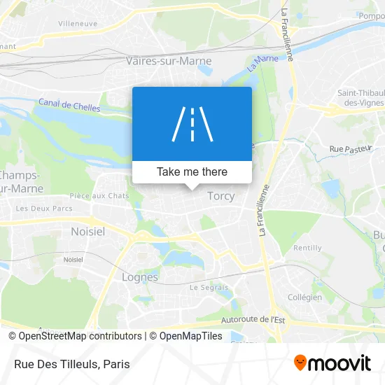 Rue Des Tilleuls map