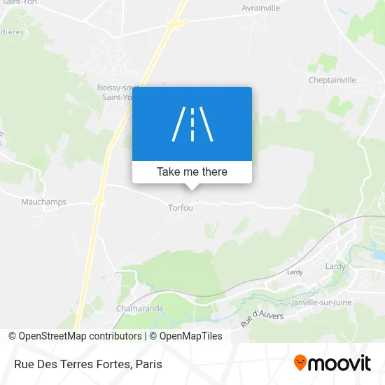Rue Des Terres Fortes map