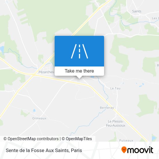 Sente de la Fosse Aux Saints map