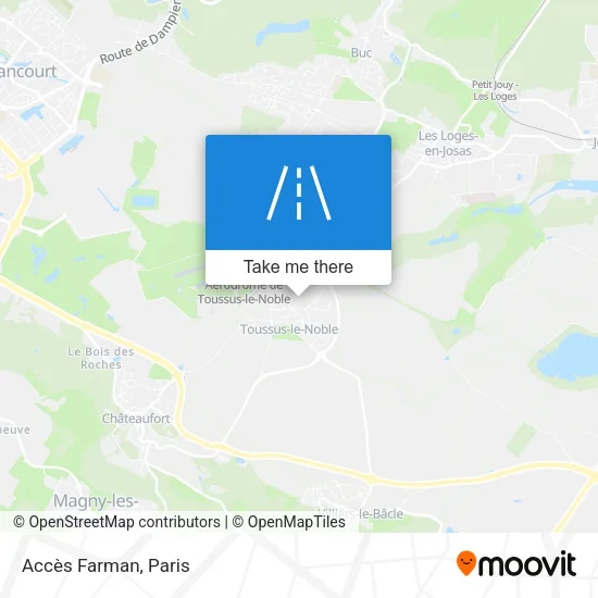 Accès Farman map