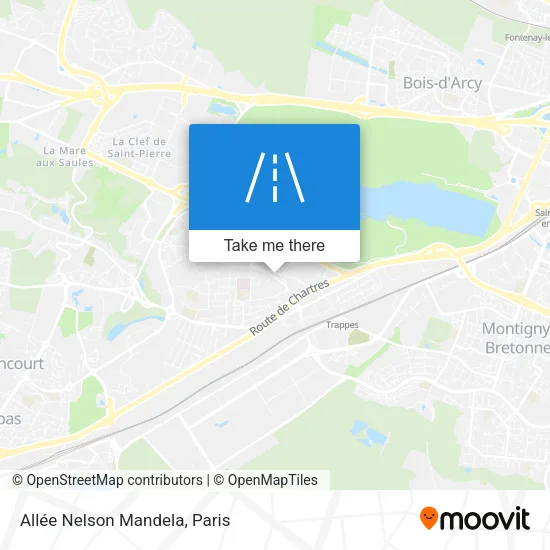 Allée Nelson Mandela map