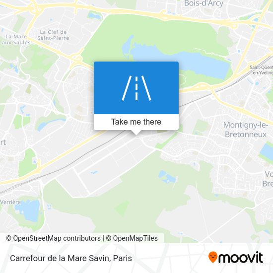 Carrefour de la Mare Savin map