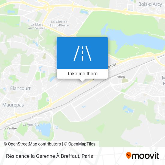Résidence la Garenne À Breffaut map
