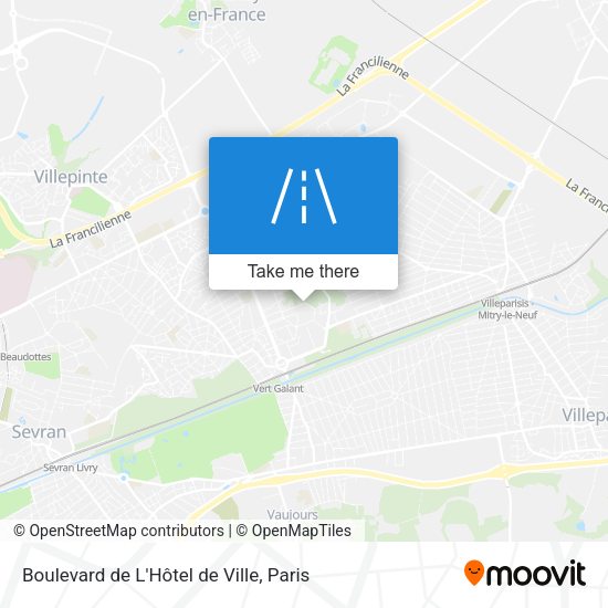 Boulevard de L'Hôtel de Ville map