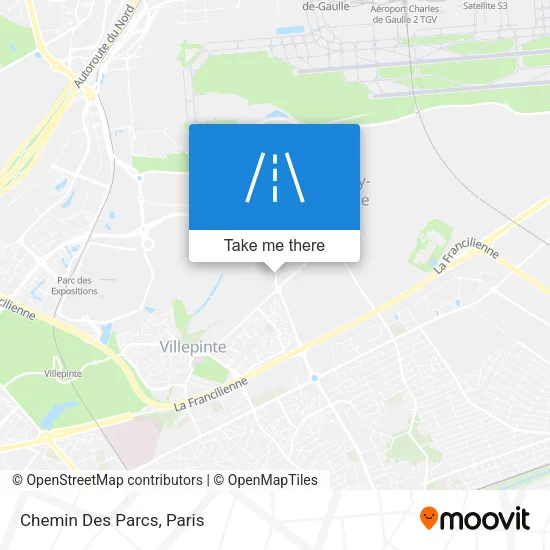Chemin Des Parcs map