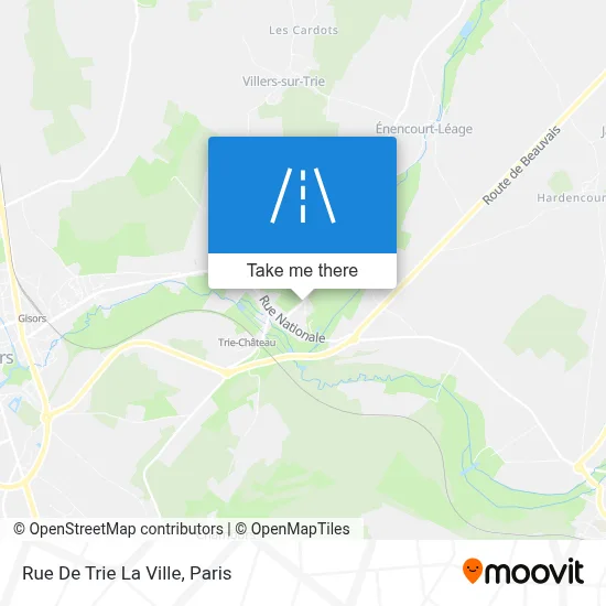 Rue De Trie La Ville map