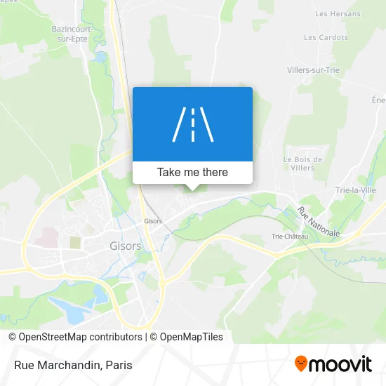 Rue Marchandin map