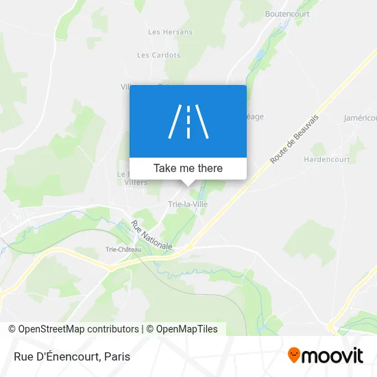 Rue D'Énencourt map
